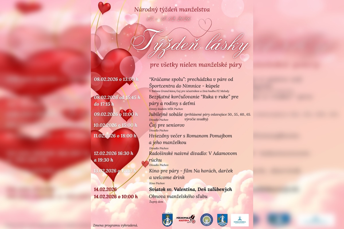 FOTO: V Púchove pripravujú bohatý program Týždňa lásky, foto 1