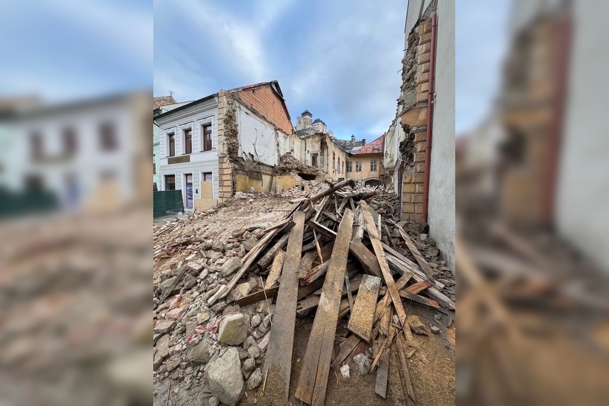 FOTO: Zbúraný dom v Trenčíne, foto 3