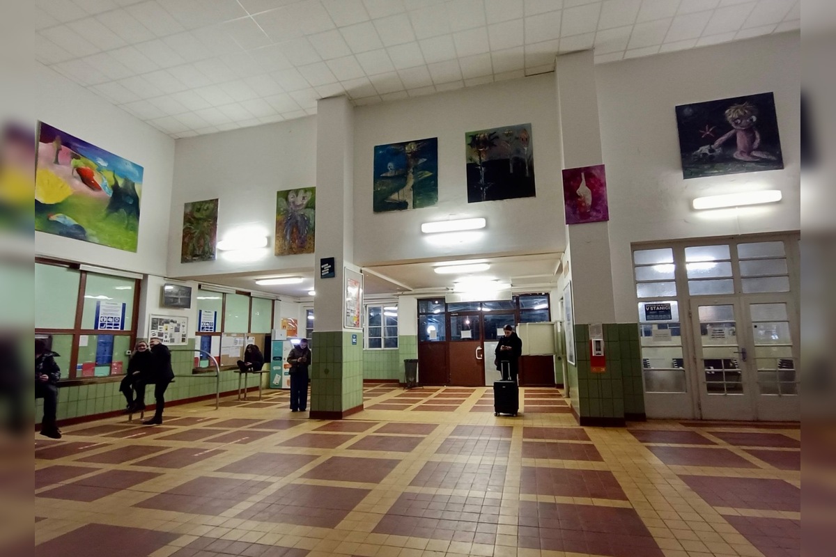 FOTO: Trenčianska železničná stanica sa zmenila na obrazáreň, foto 1