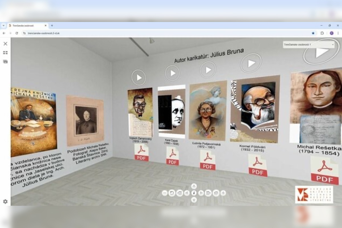 FOTO: Knižnica v Trenčíne predstavila novinku, virtuálnu galériu osobností, foto 2
