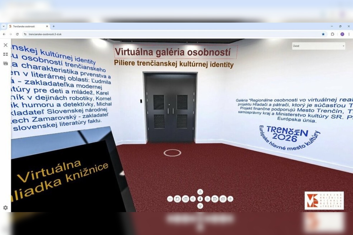 FOTO: Knižnica v Trenčíne predstavila novinku, virtuálnu galériu osobností, foto 3