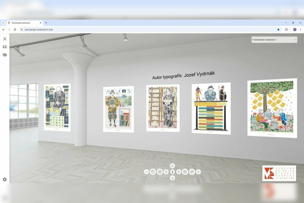 FOTO: Knižnica v Trenčíne predstavila novinku, virtuálnu galériu osobností, foto 4
