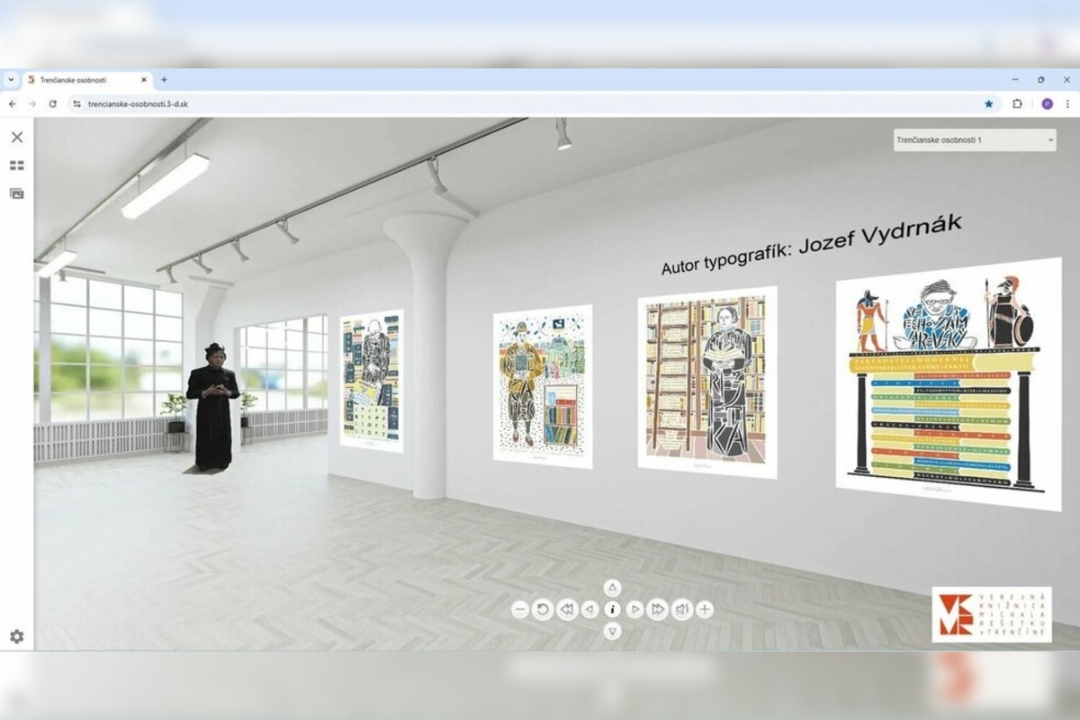 FOTO: Knižnica v Trenčíne predstavila novinku, virtuálnu galériu osobností, foto 5