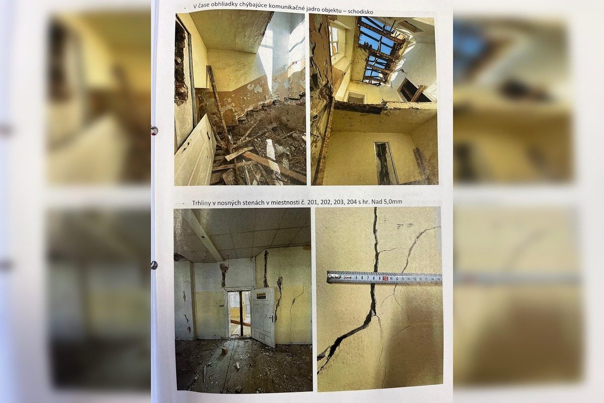 FOTO: Majite=l zburanej budovy tvrdí, že riaditeľka KUÚ v Trenčíne úmyselne zavádza, že objekt mal status NKP, foto 4