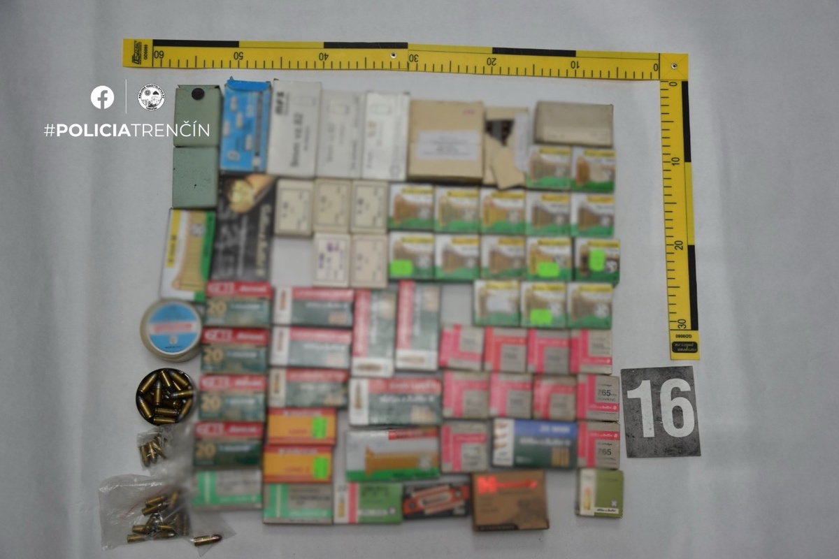 FOTO: Nelegálne zbrane a strelivo v byte, foto 4