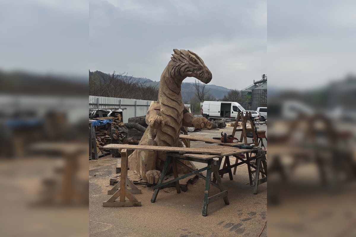 FOTO: Nová socha draka, foto 3