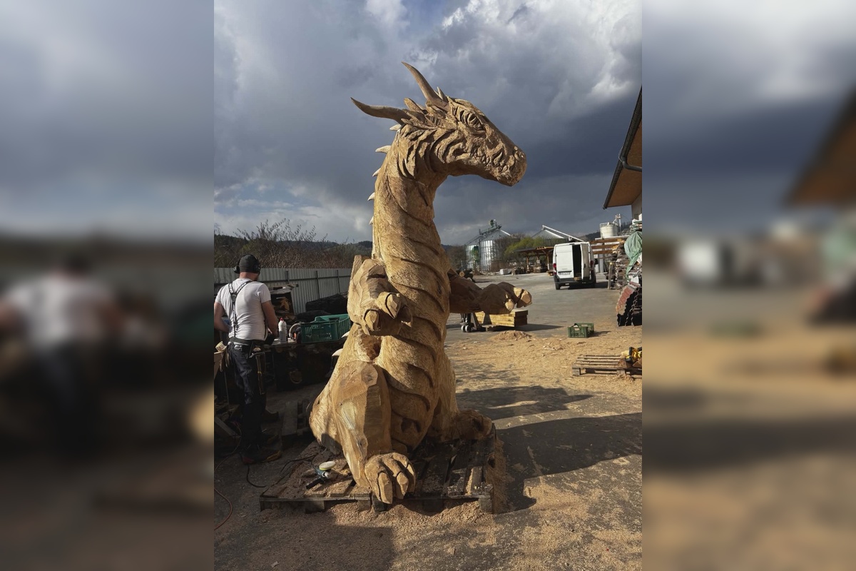 FOTO: Nová socha draka, foto 4