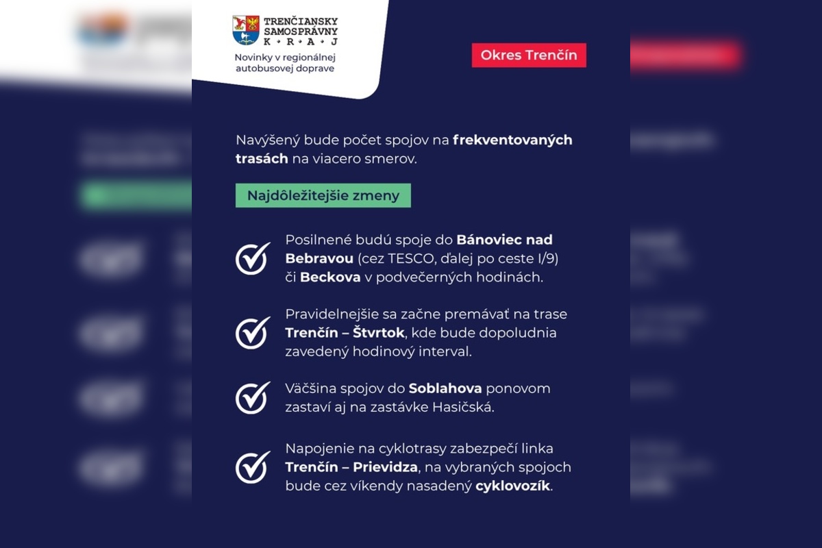 FOTO: Trenčiansky kraj mení cestovné poriadky, foto 3
