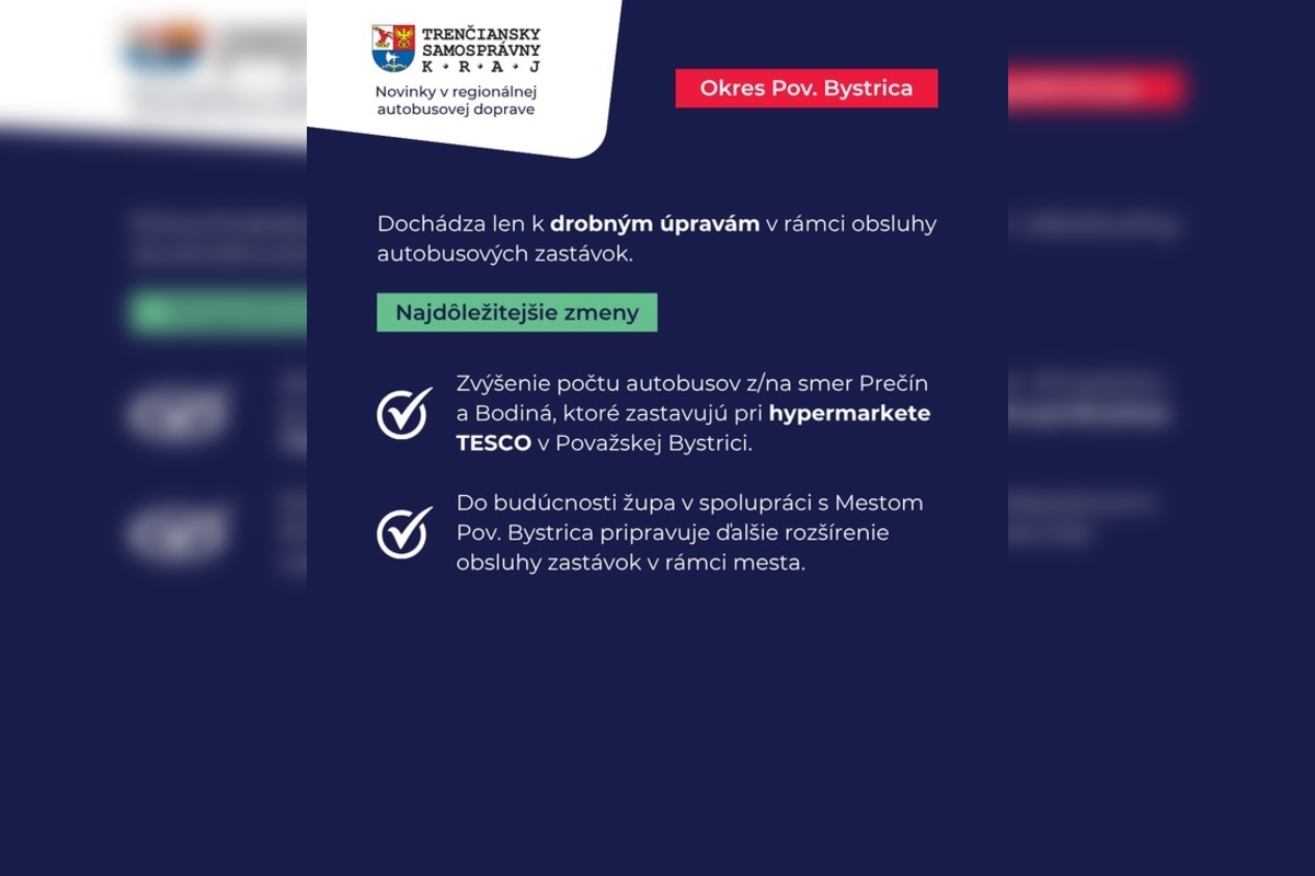 FOTO: Trenčiansky kraj mení cestovné poriadky, foto 5