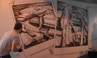 Umelci vdýchli nový život stenám podchodu na Hasičskej ulici počas podujatia Fest ART v Trenčíne