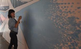 Umelci vdýchli nový život stenám podchodu na Hasičskej ulici počas podujatia Fest ART v Trenčíne