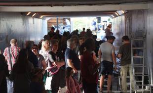 Umelci vdýchli nový život stenám podchodu na Hasičskej ulici počas podujatia Fest ART v Trenčíne