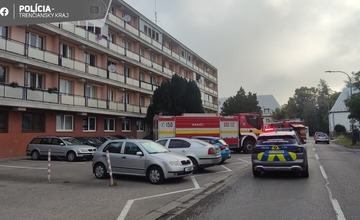 FOTO: Požiar bytovky v Dubnici nad Váhom