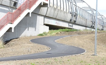 FOTO: Práce na novej trenčianskej cyklotrase sú hotové