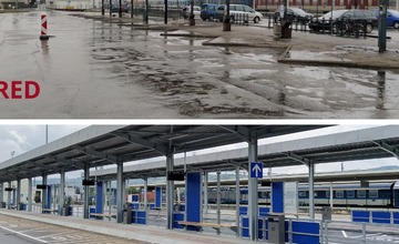 FOTO: Zábery pred a po modernizácii púchovskej autobusovej stanice