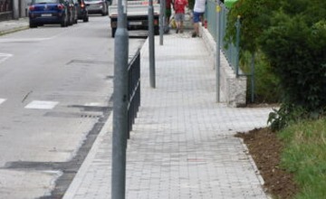 FOTO: Rekonštrukcia trenčianskych chodníkov