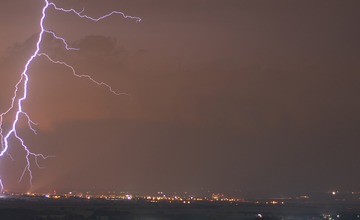 FOTO: Zábery bleskov v noci z 28. na 29. augusta 2023