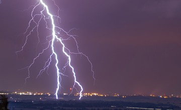 FOTO: Zábery bleskov v noci z 28. na 29. augusta 2023