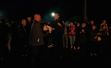 FOTO: Partizánska vatra v obci Cigeľ