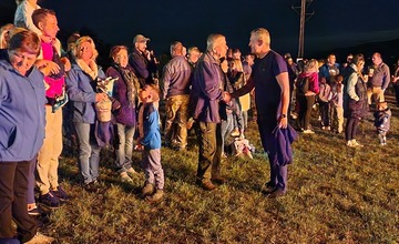 FOTO: Partizánska vatra v obci Cigeľ