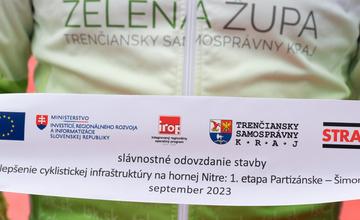 FOTO: Otvorenie nového úseku Hornonitrianskej cyklomagistrály z Partizánskeho do Malých Bielic