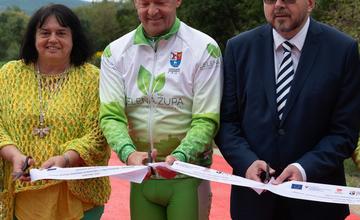 FOTO: Otvorenie nového úseku Hornonitrianskej cyklomagistrály z Partizánskeho do Malých Bielic