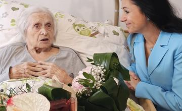 FOTO: Jubilantka z Púchova. Skromné prianie oslávenkyne k svojim stým narodeninám