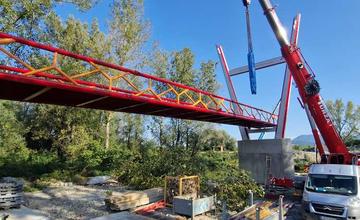 FOTO: Budovanie cyklomostu v okrese Púchov