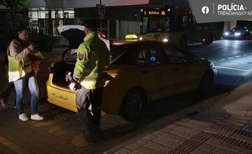 FOTO: Policajná akcia zameraná na kontrolu taxikárov