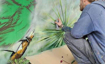 FOTO: V Púchove vzniká nové umelecké dielo