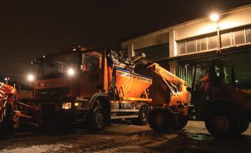 FOTO: Zimná údržba ciest Trenčianskeho kraja