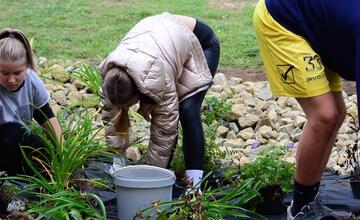FOTO: Žiaci z Púchova vytvorili dažďovú záhradu