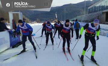 FOTO: Majstrovstvá Krajského riaditeľstva Policajného zboru v Trenčíne v brannom lyžovaní