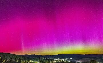 FOTO: Ako vyzerala polárna žiara v okolí Trenčína?