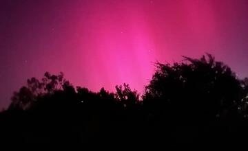 FOTO: Ako vyzerala polárna žiara v okolí Trenčína?