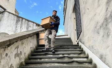FOTO: Vypratávanie prvého poschodia Barborinho paláca