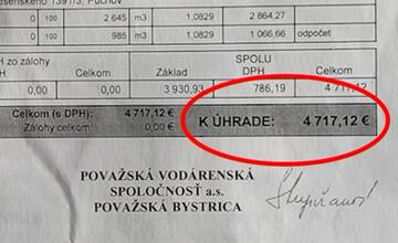 FOTO: Púchovčania dostali astronomickú faktúru za vodu, ktorú nie je možné vyčerpať