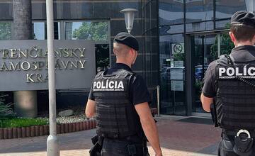 FOTO: Policajná akcia v Trenčianskom kraji