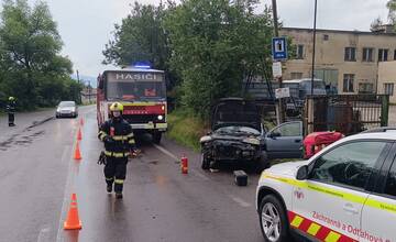 FOTO: Dopravná nehoda v obci Nitrianske Pravno