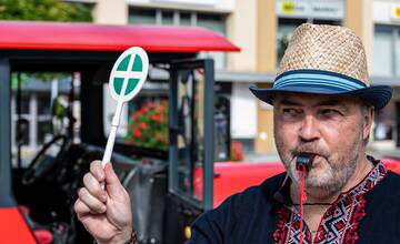 FOTO: Turistický vláčik Zelenáčik v Novom Meste nad Váhom