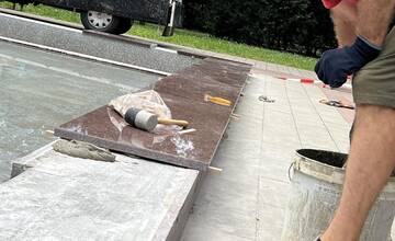 FOTO: Rekonštrukcia fontány v Novom Meste nad Váhom