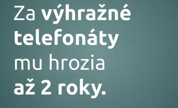 FOTO: Za nebezpečné vyhrážanie mu hrozia až dva roky v base