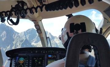 FOTO: Cyklistu musel po páde odviesť z Klokočova vrtuľník