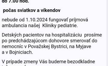 FOTO: Nemocnica zverejnila zoznam, kam budú presmerovaní pacienti