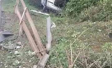 FOTO: Dopravná nehoda v Trenčianskych Bohuslaviciach skončila bež vážnejších zranení