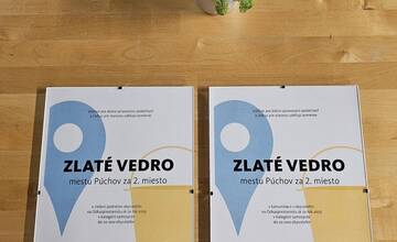 FOTO: Mesto Púchov sa teší až z dvoch cien ZLATÉ VEDRO za kvalitné služby