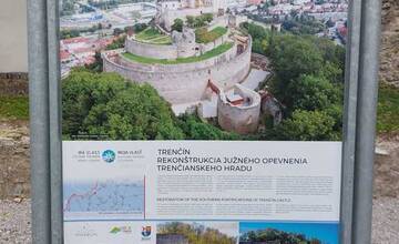 FOTO: Dokončená obnova južného opevnenia Trenčianskeho hradu