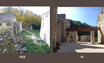 FOTO: Dokončená obnova južného opevnenia Trenčianskeho hradu