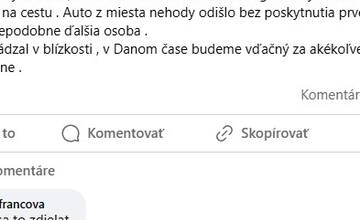 FOTO: Dopravná nehoda v Prievidzi