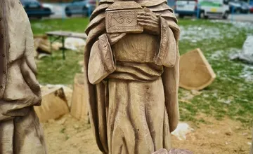 FOTO: Nový drevený betlehem obohatí Vianoce v Kanianke